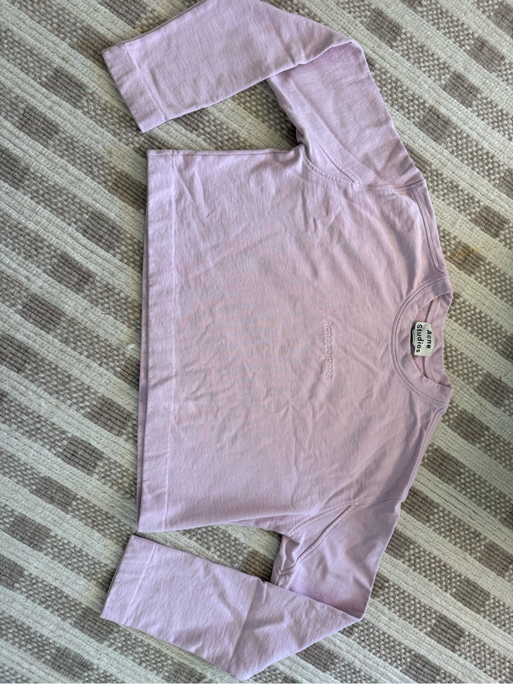 Acne Lavender Crew Neck Tee
